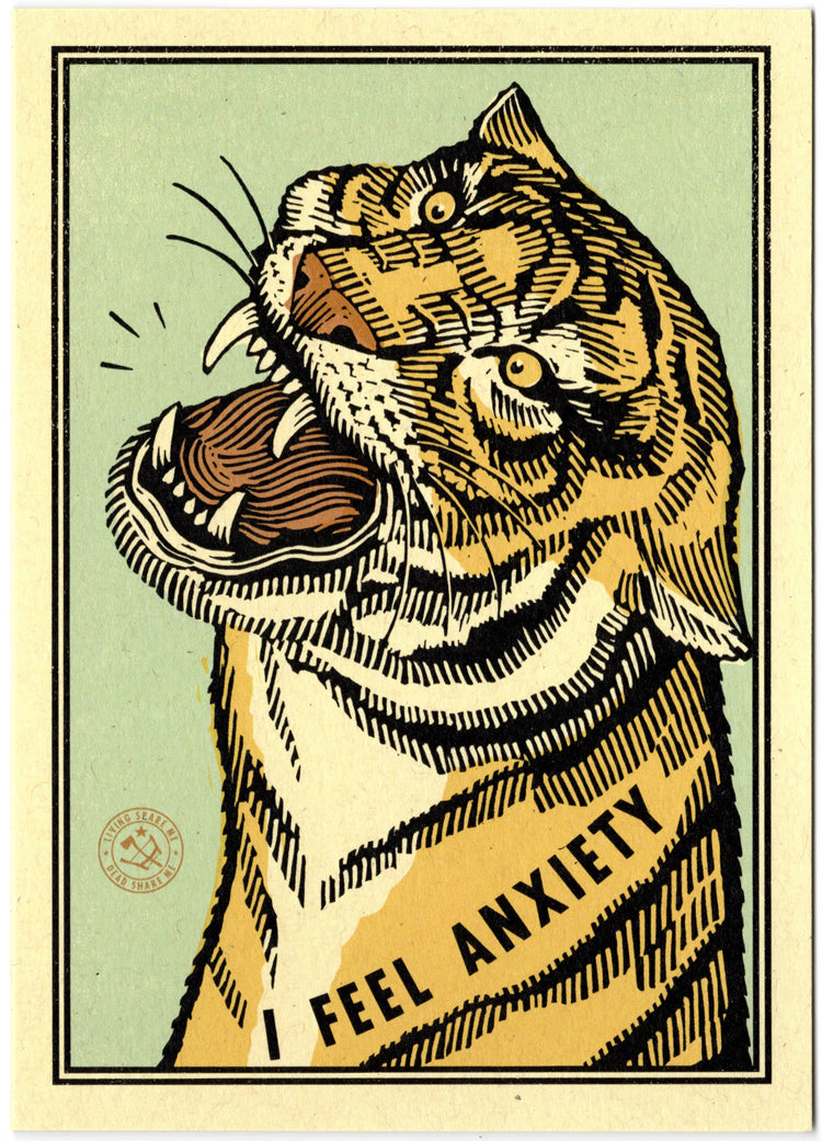 I Feel Anxiety Greeting Card