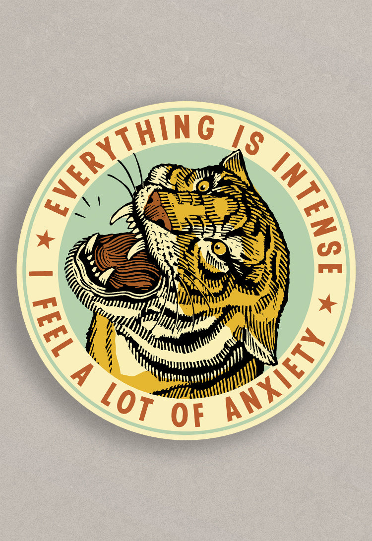 I Feel Anxiety Sticker
