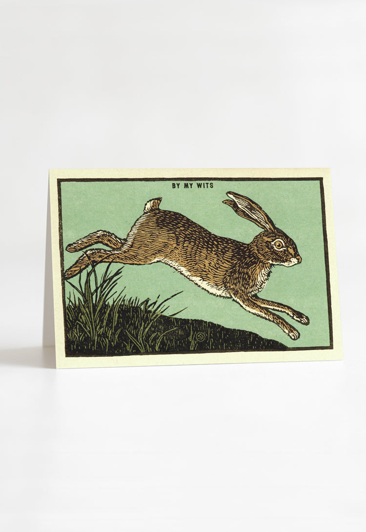 By My Wits Greeting Card