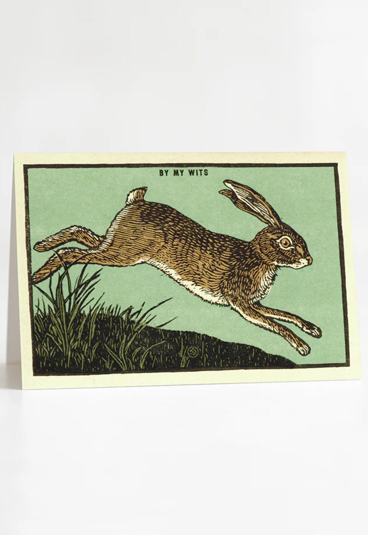 By My Wits Greeting Card