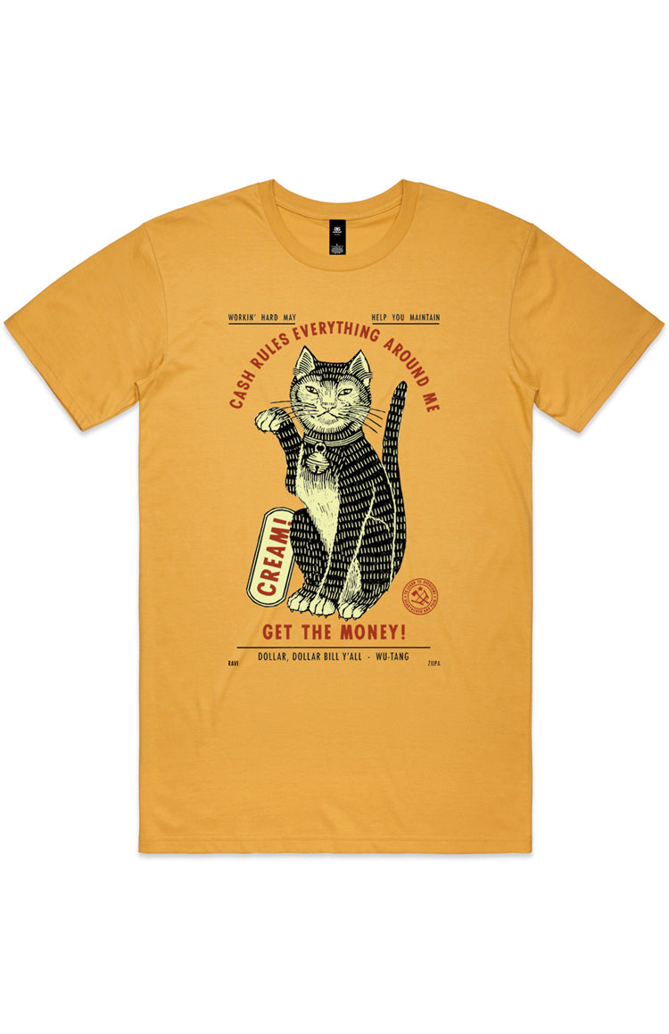 Cash Rules Tee - Mustard