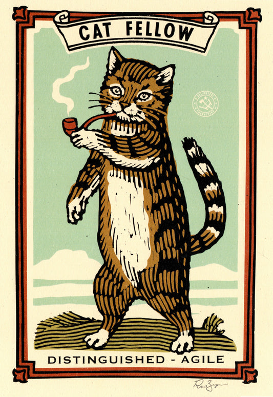 Cat Fellow Print