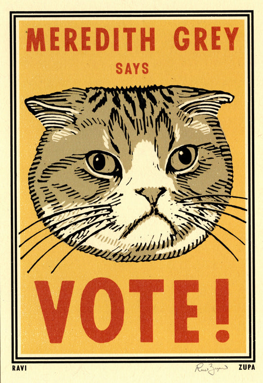 Meredith Says Vote! Print