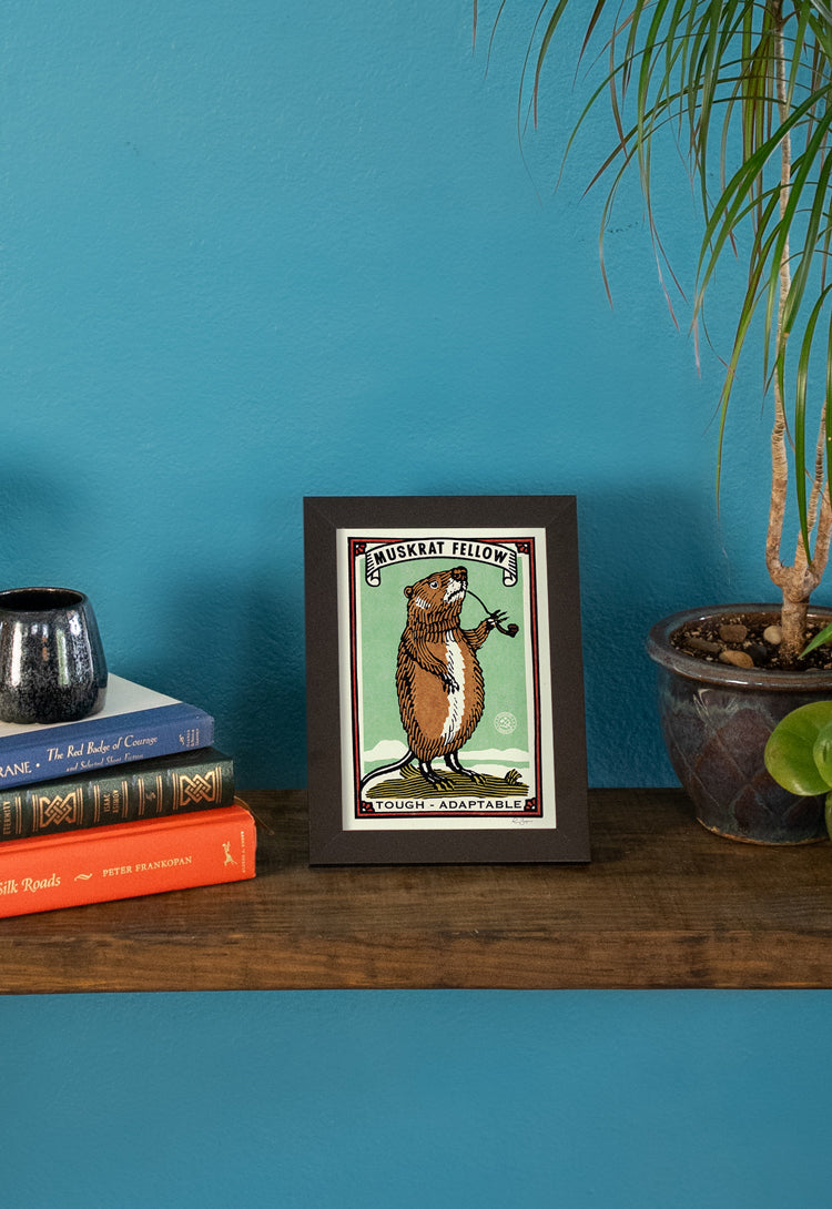 Muskrat Fellow Print