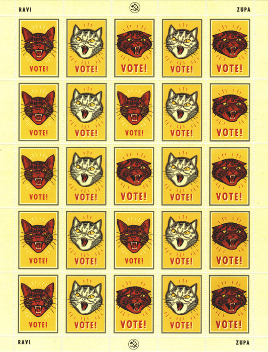 Vote! Stamp Sheet