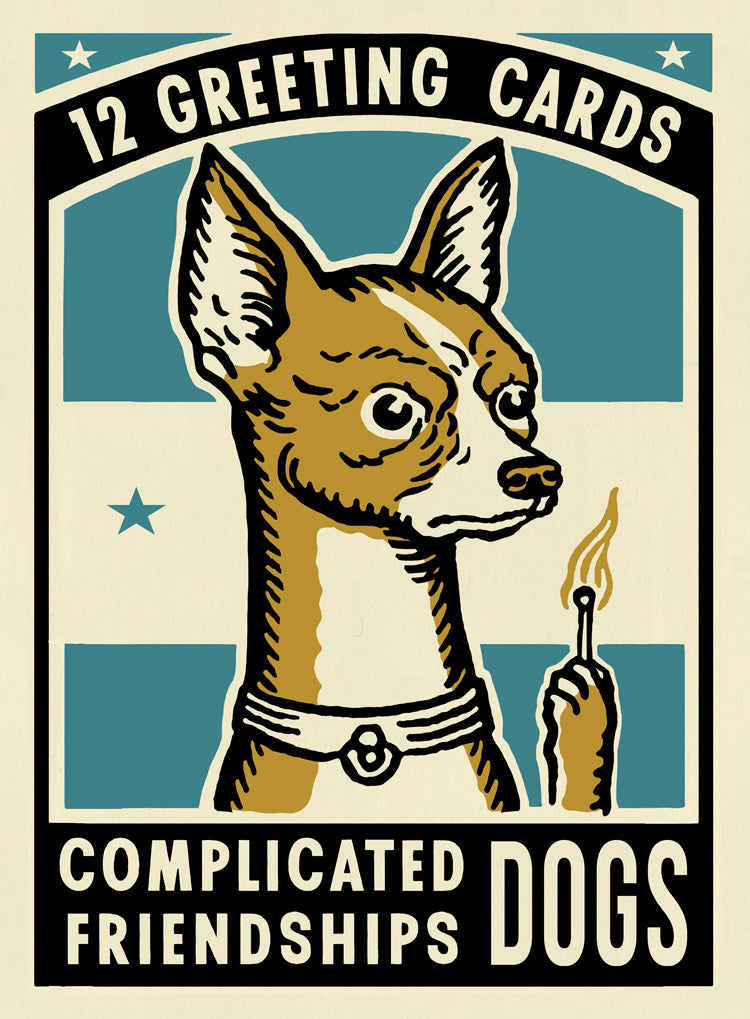 Dog Complicated Friendship Greeting Cards