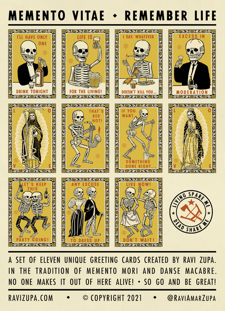 Memento Vitae Greeting Card Set