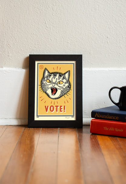 Vote Cat #3 Print