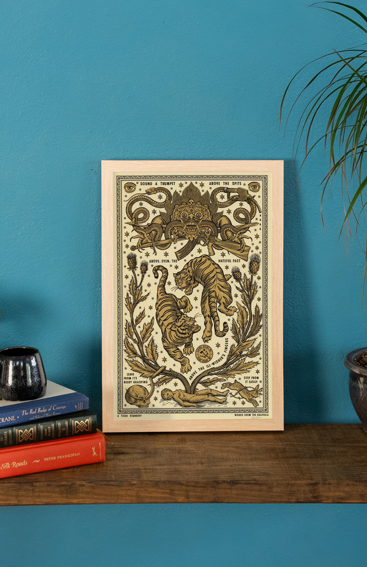 A Tiger Standoff Print