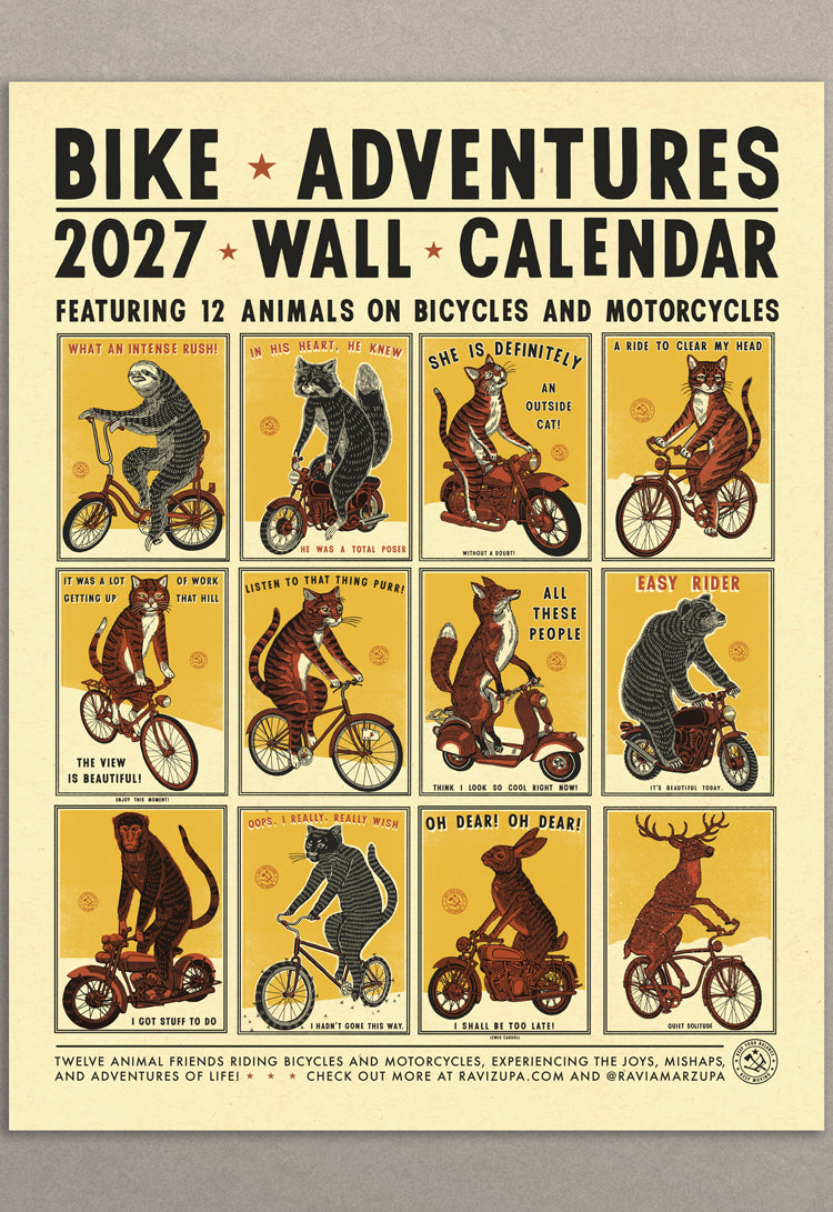 COMING SOON! Bike Adventures 2027 Calendar