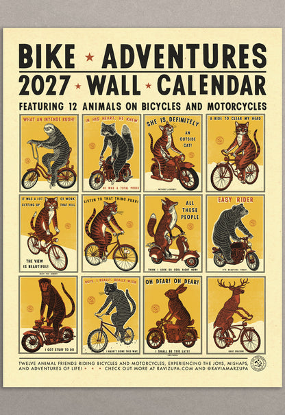 COMING SOON! Bike Adventures 2027 Calendar