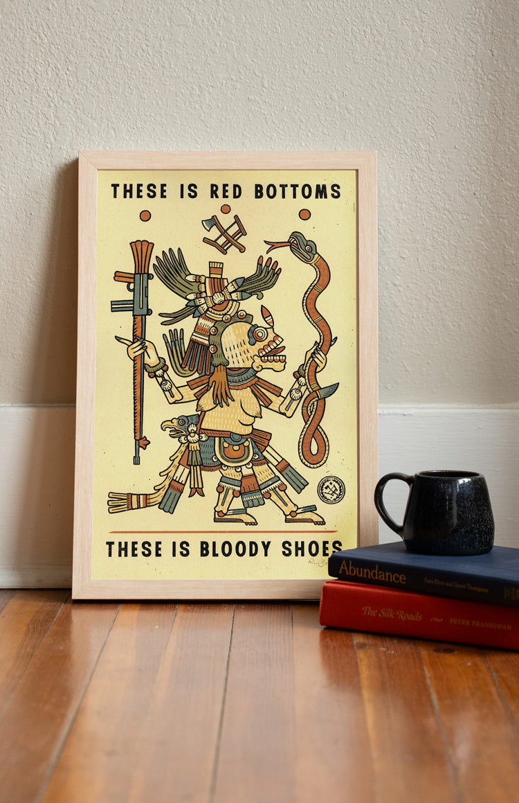 Bloody Shoes Print