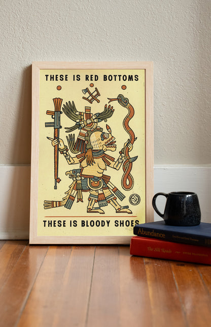 Bloody Shoes Print