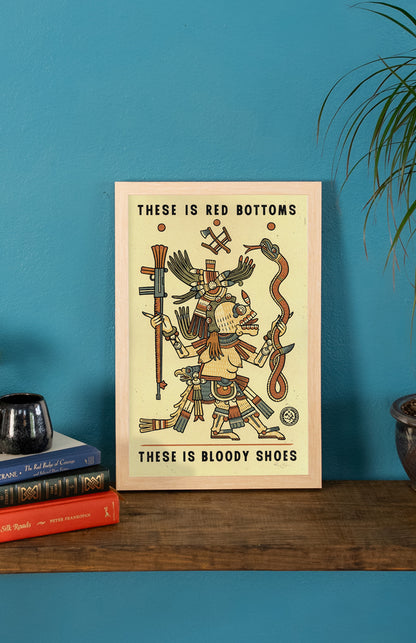 Bloody Shoes Print