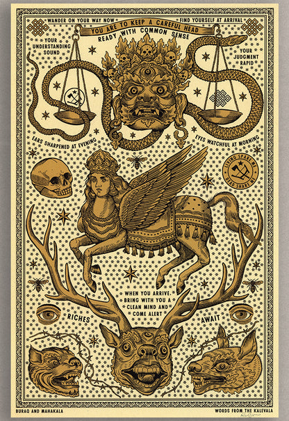 Buraq and Mahakala Print