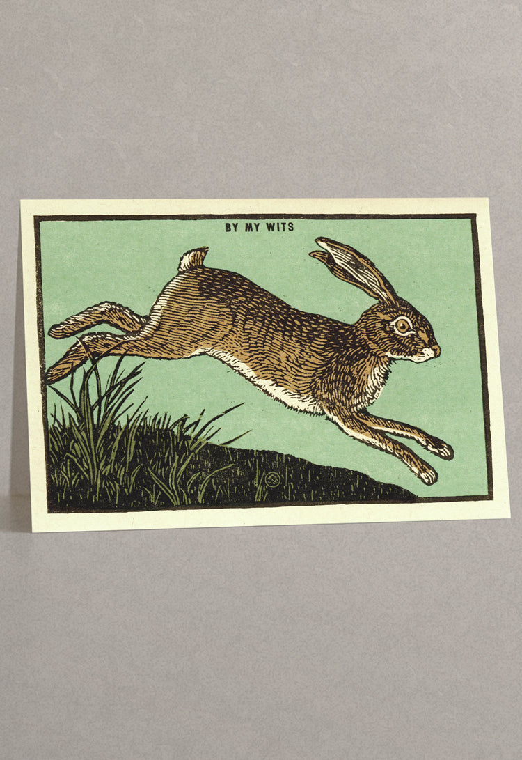 By My Wits Greeting Card
