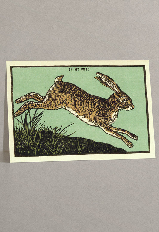 By My Wits Greeting Card