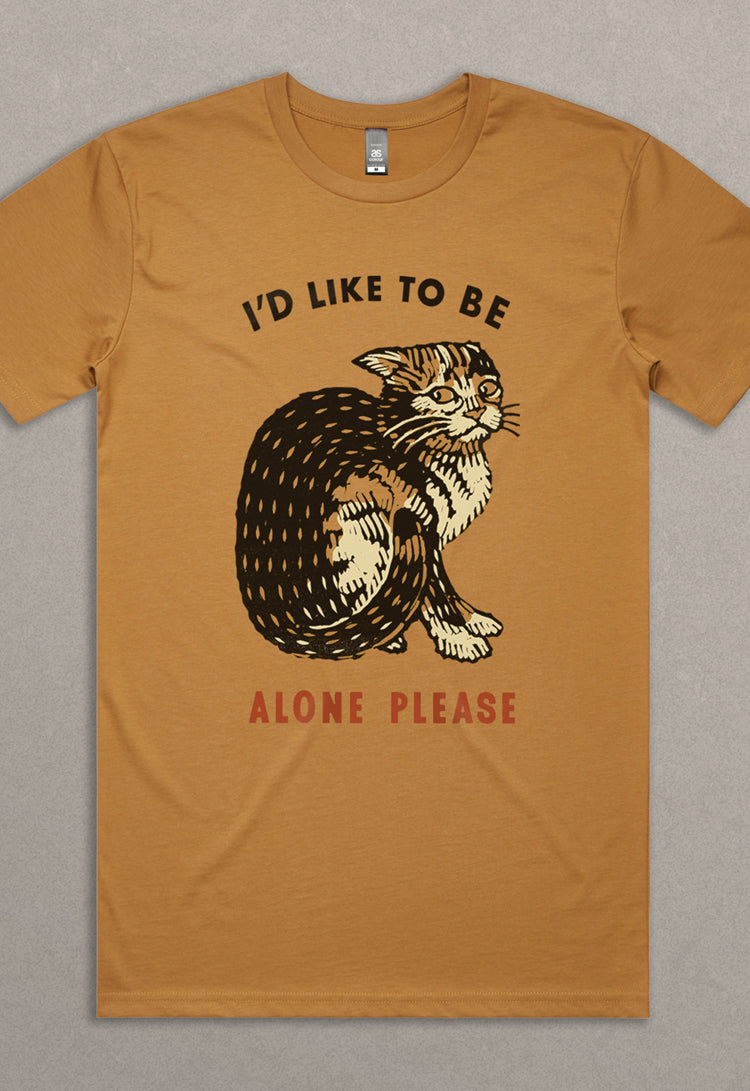 Alone Please Tee - Camel