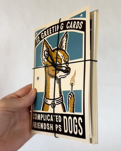 Dog Complicated Friendship Greeting Card Set