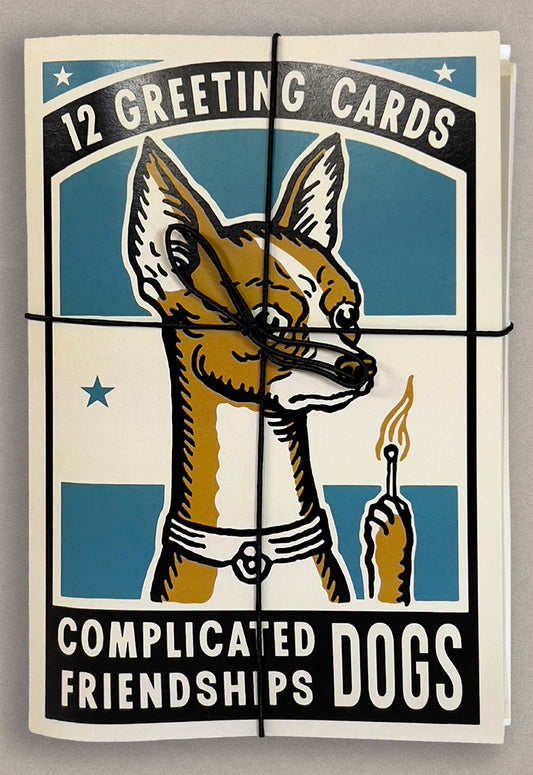Dog Complicated Friendship Greeting Card Set