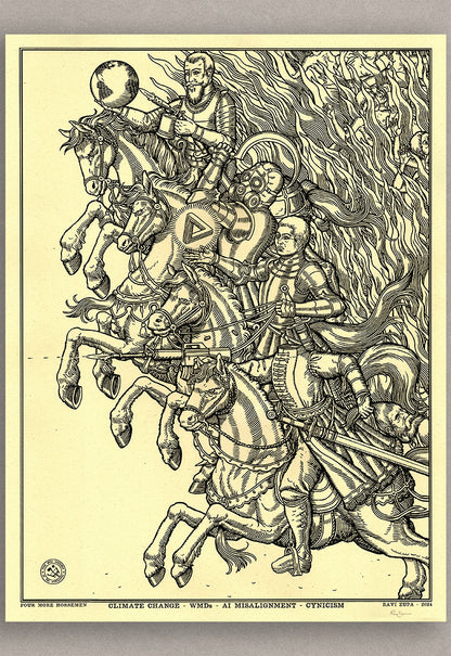 Four More Horsemen Print