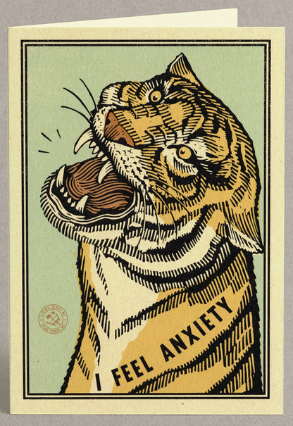 I Feel Anxiety Greeting Card
