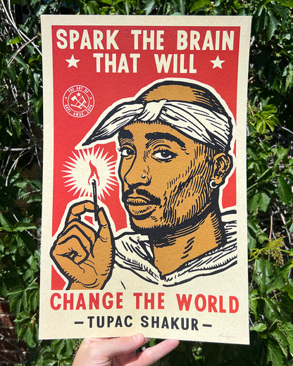 Tupac Spark The Brain Print