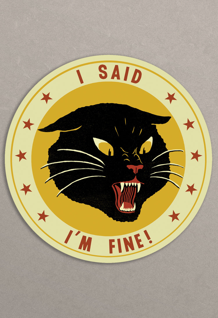I'm Fine Sticker
