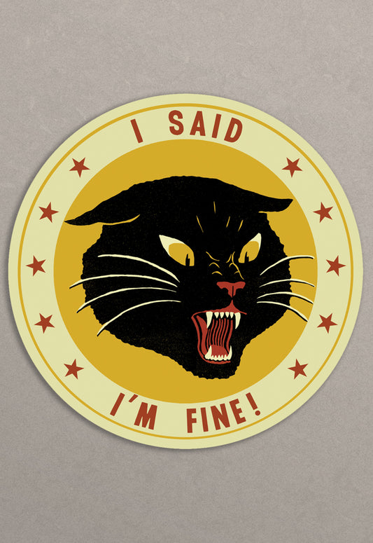 I'm Fine Sticker