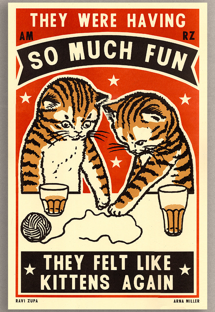 Kittens Again Print