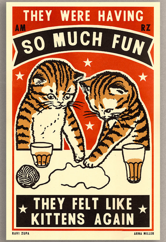 Kittens Again Print