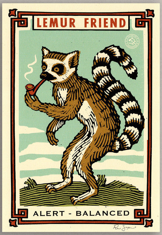 Lemur Friend Print