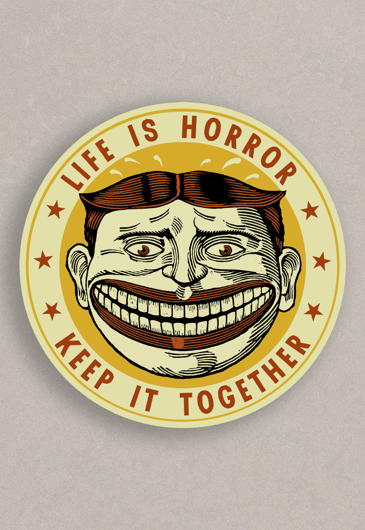 Life Is Horror Sticker