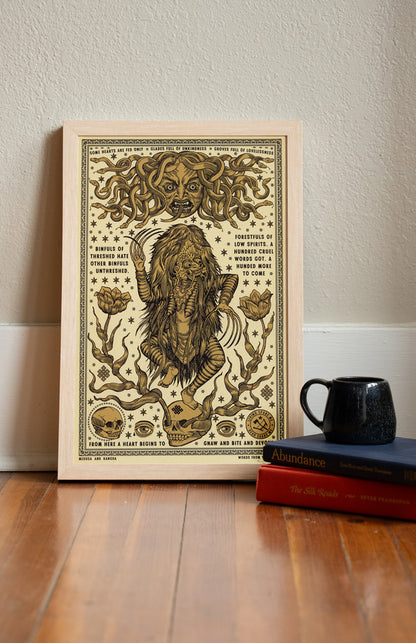 Medusa and Rangda Print