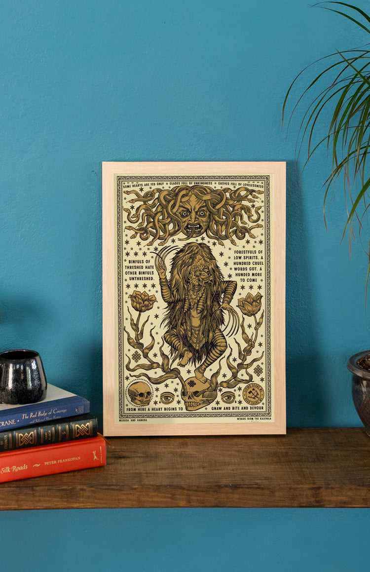 Medusa and Rangda Print