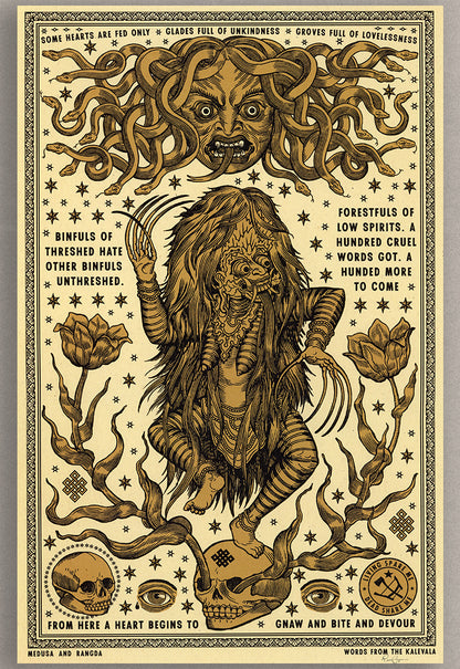 Medusa and Rangda Print