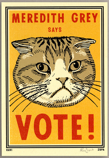 Meredith Says Vote! Print