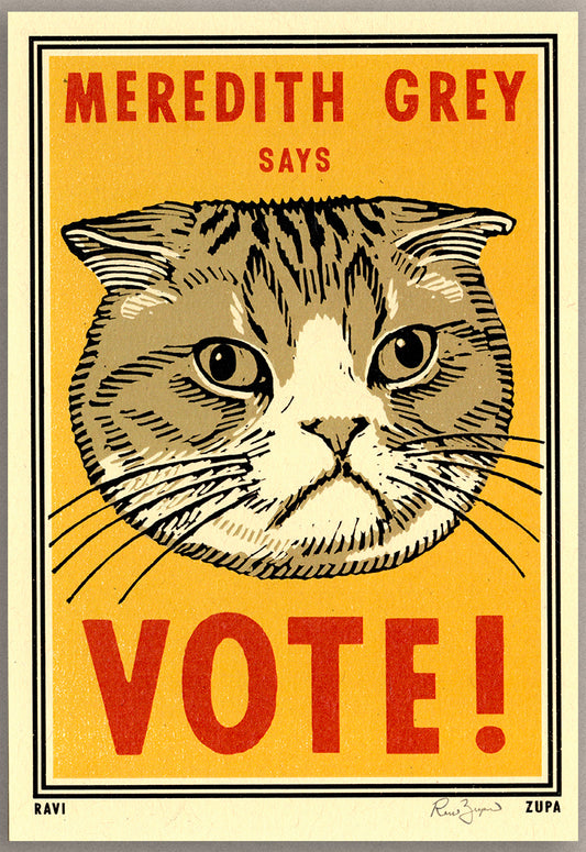 Meredith Says Vote! Print