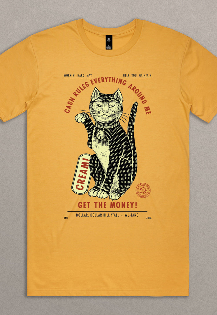 Cash Rules Tee - Mustard