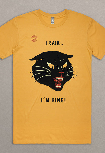I'm Fine Tee - Mustard