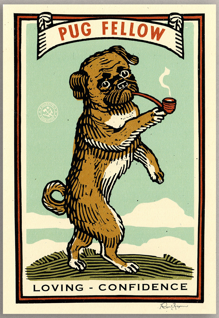 Pug Fellow Print