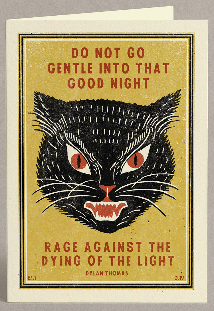 Rage Greeting Card