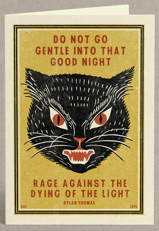 Rage Greeting Card