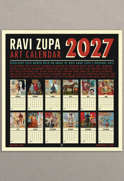 Ravi Zupa 2027 Art Calendar