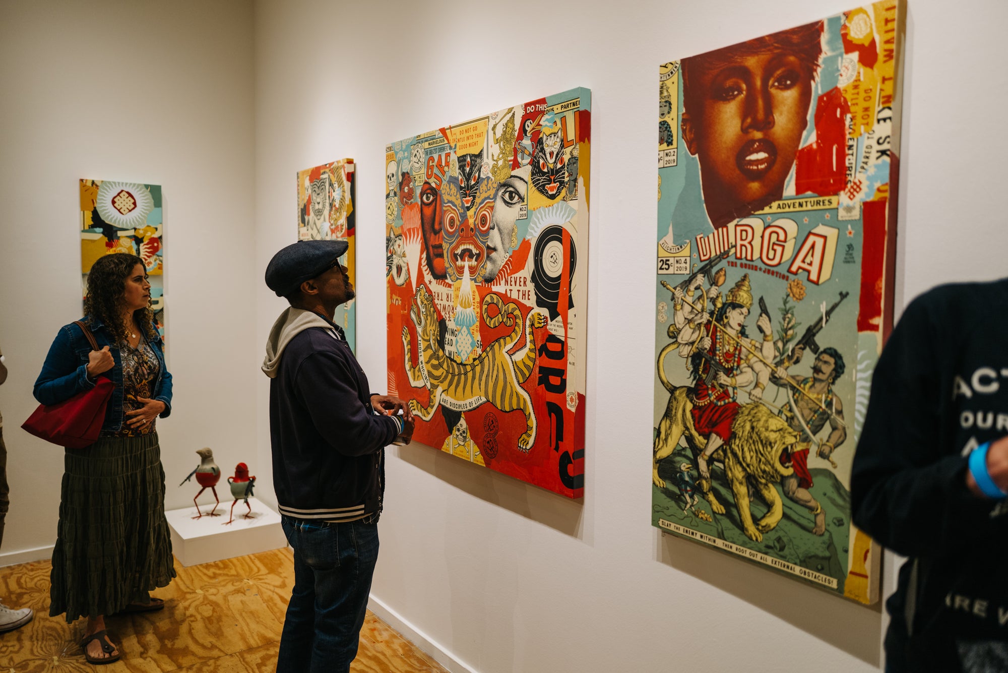 Opening night of Ravi Zupa's solo show "These Five Kings" at Subliminal Projects (2023)