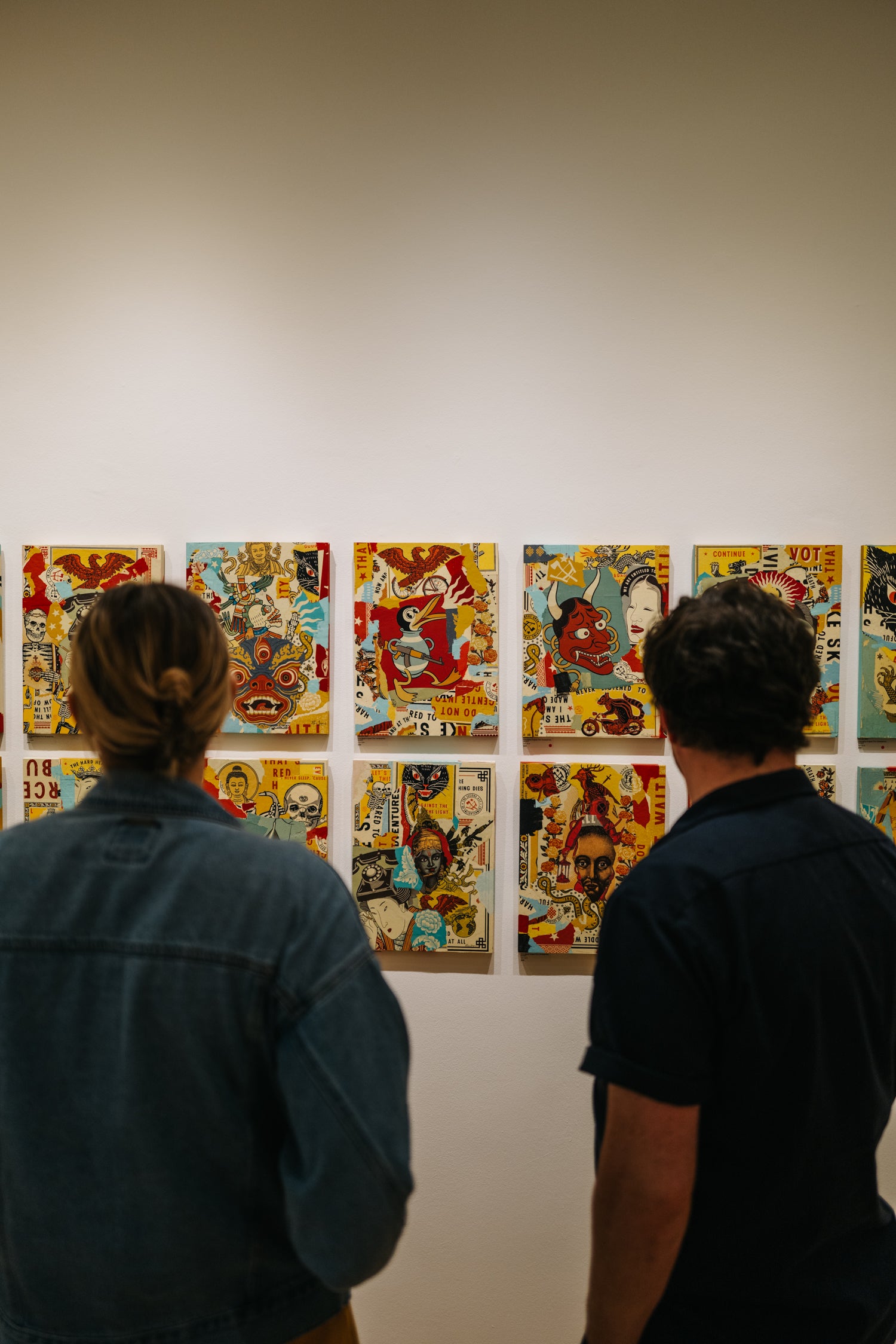 Opening night of Ravi Zupa's solo show "These Five Kings" at Subliminal Projects (2023)