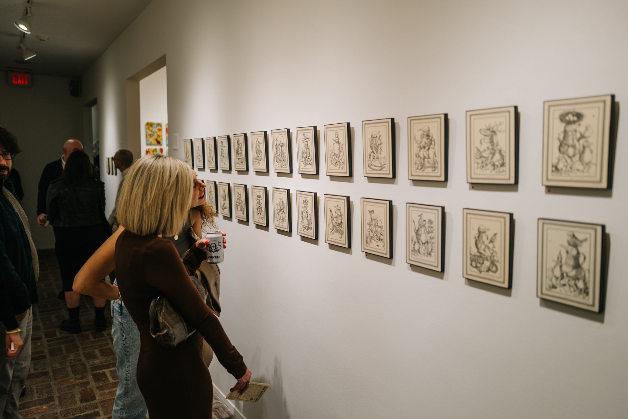 Opening night of Ravi Zupa's solo show "These Five Kings" at Subliminal Projects (2023)