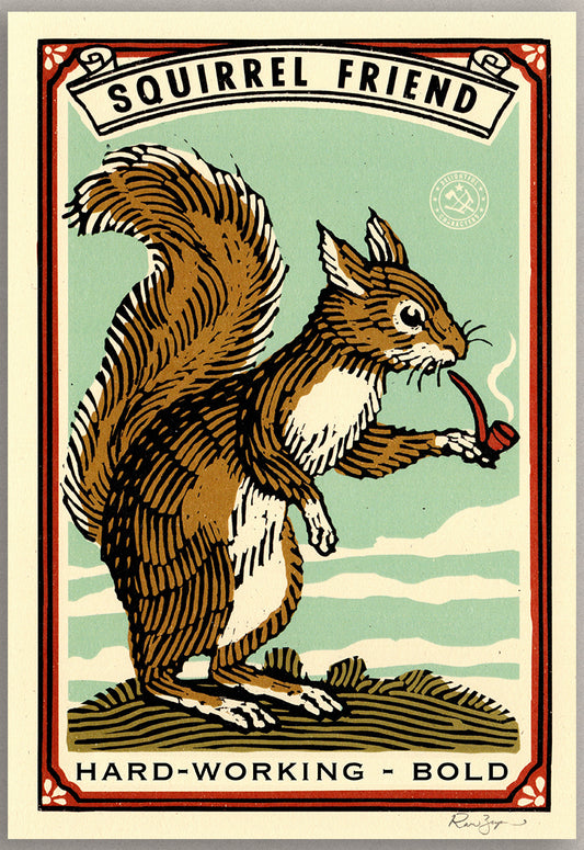Squirrel Friend Print