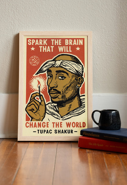 Tupac Spark The Brain Print