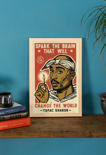 Tupac Spark The Brain Print